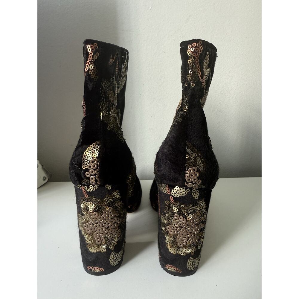 Aldo Sequin Embellished Ankle Boots Size 6.5 - Picture 6 of 9